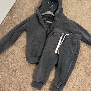 Little Bipsy Charcoal Hoodie and Jogger Set